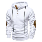 Men’s Casual Modern Hooded Jumper White