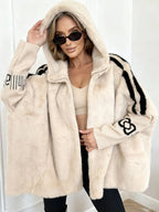 Women’s Comfortable Hooded Winter Coat Beige