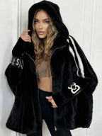 Women’s Comfortable Hooded Winter Coat Black