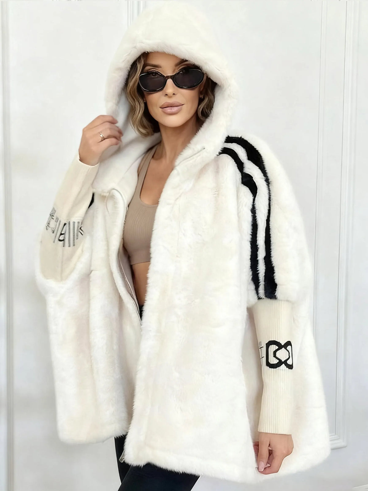 Women’s Comfortable Hooded Winter Coat White