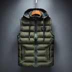 Men’s Hooded Zip-Through Cardigan Green
