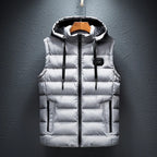 Men’s Hooded Zip-Through Cardigan White