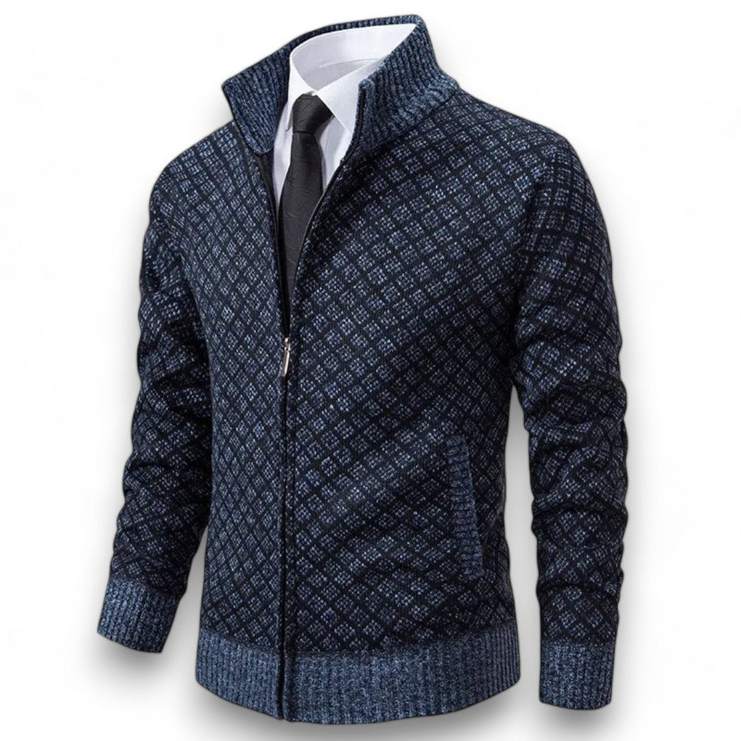 Men’s Stylish Knitted Cardigan Blue