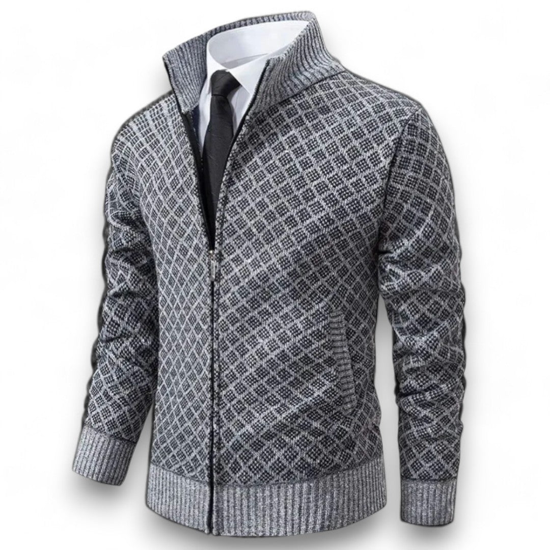 Men’s Stylish Knitted Cardigan Grey
