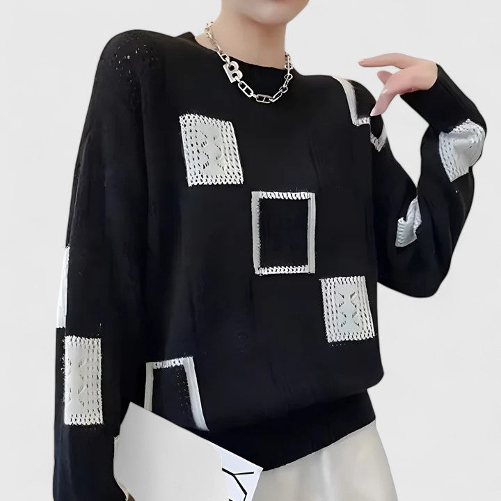 Women’s Sophisticated Knitted Jumper Black