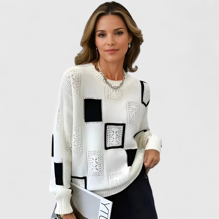 Women’s Sophisticated Knitted Jumper White