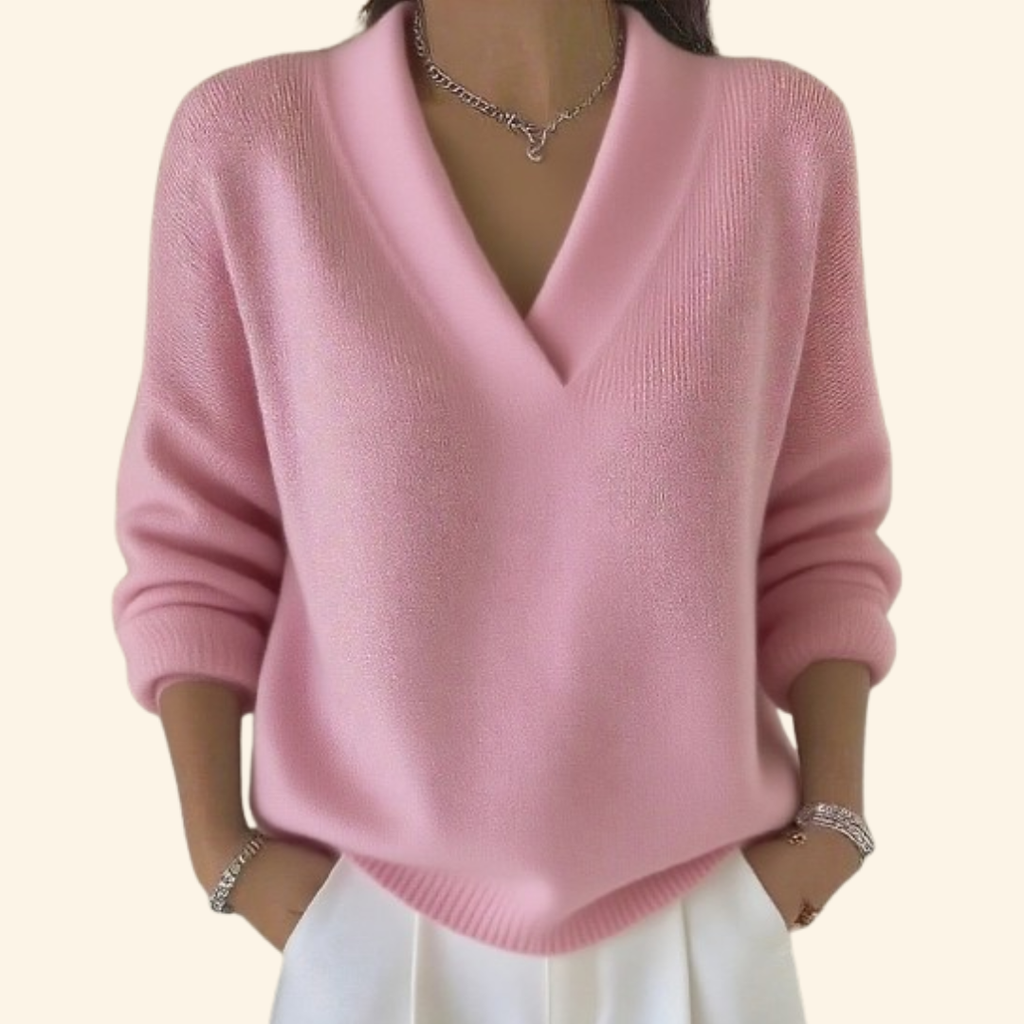 Women’s Elegant Knitted Jumper Pink