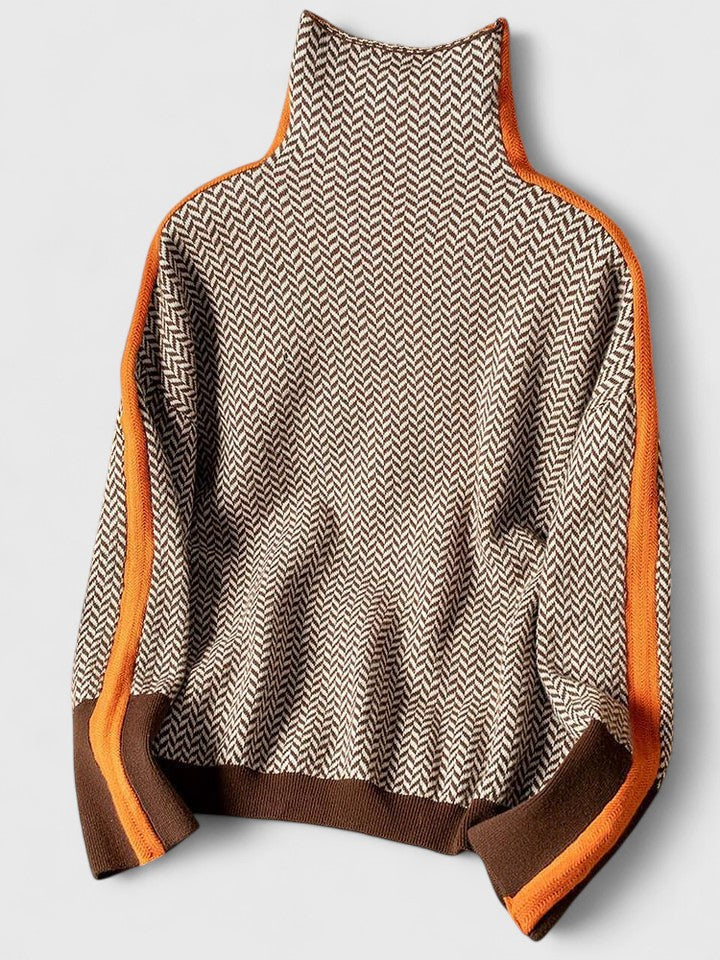 Women’s Sophisticated Knitted Jumper Orange