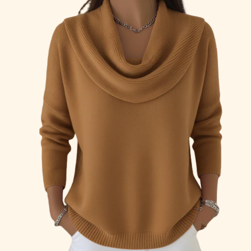 Women’s Elegant Knitted Jumper Brown