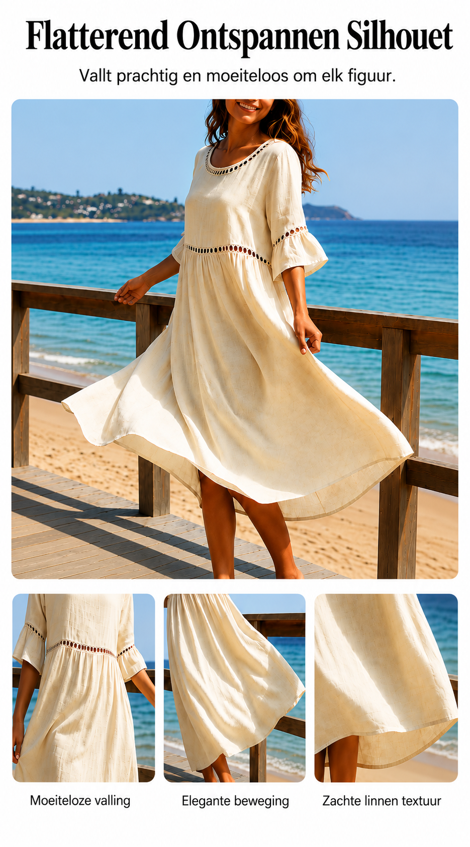 Women’s Elegant Tummy-Flattering Midi Dress