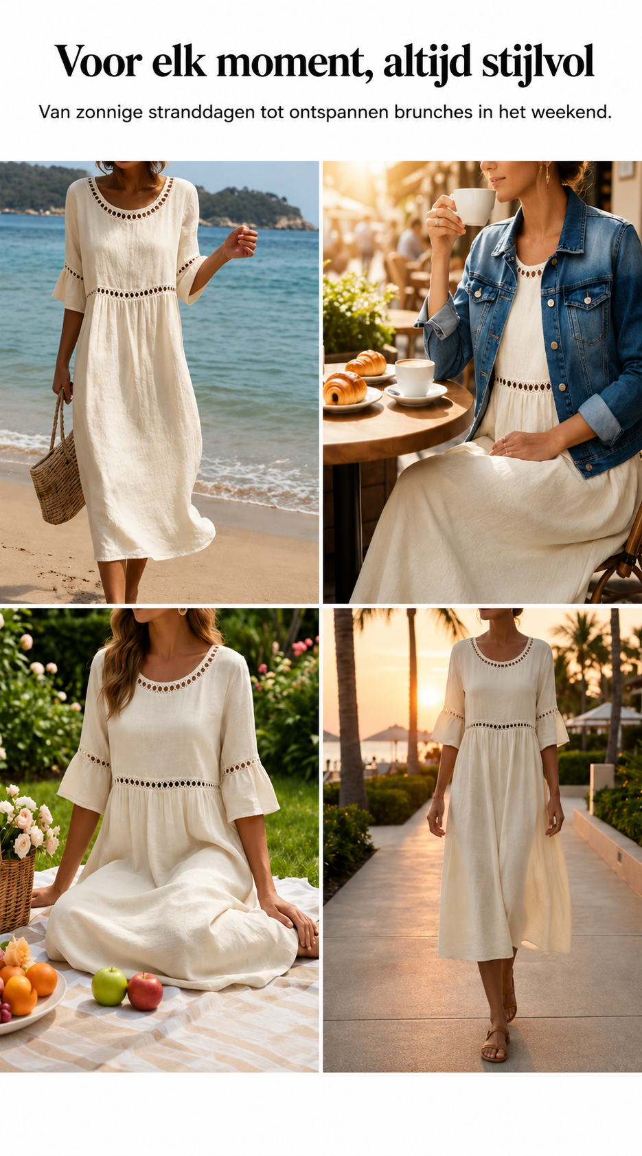 Women’s Elegant Tummy-Flattering Midi Dress