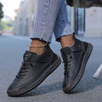 Women’s Classic Lace-Up Casual Sneakers Black