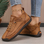Women’s Classic Lace-Up Casual Sneakers Brown