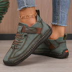 Women’s Classic Lace-Up Casual Sneakers Green