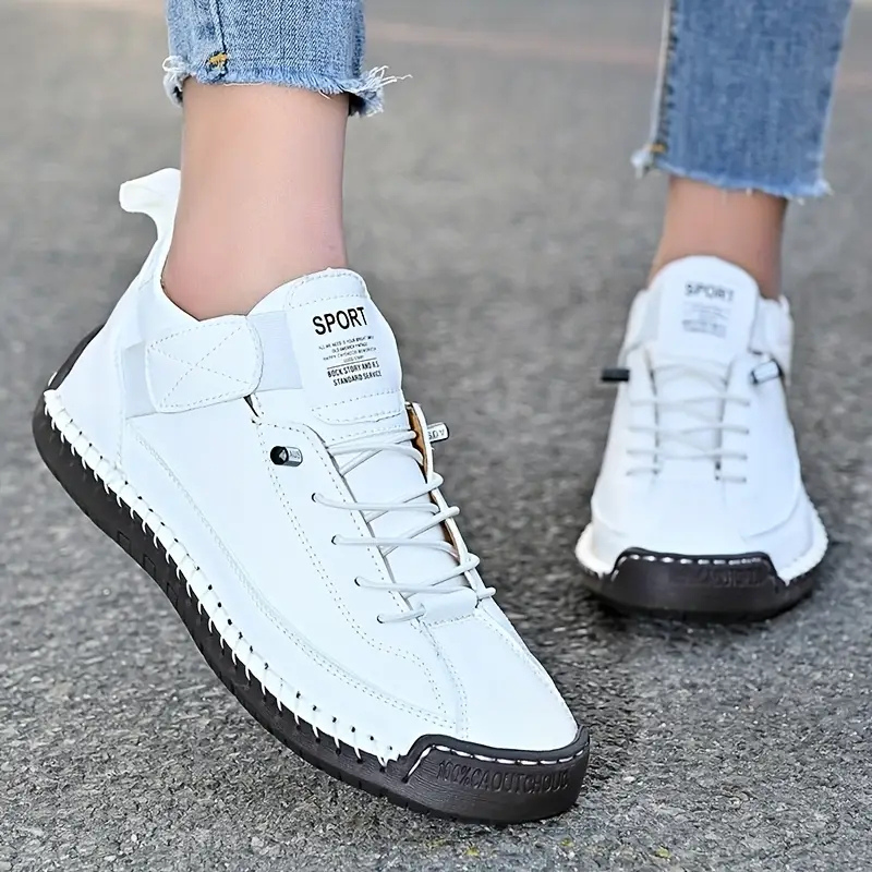Women’s Classic Lace-Up Casual Sneakers White