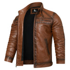 Men’s Roadster Faux Leather Biker Jacket