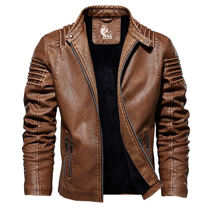 Men’s Classic Faux Leather Jacket