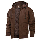 Men’s Classic Faux Leather Jacket Saddle Brown