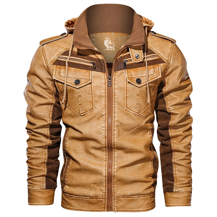 Men’s Classic Leather Jacket Tan