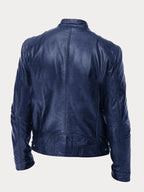 Men’s Timeless Faux Leather Jacket with Zip Fastening