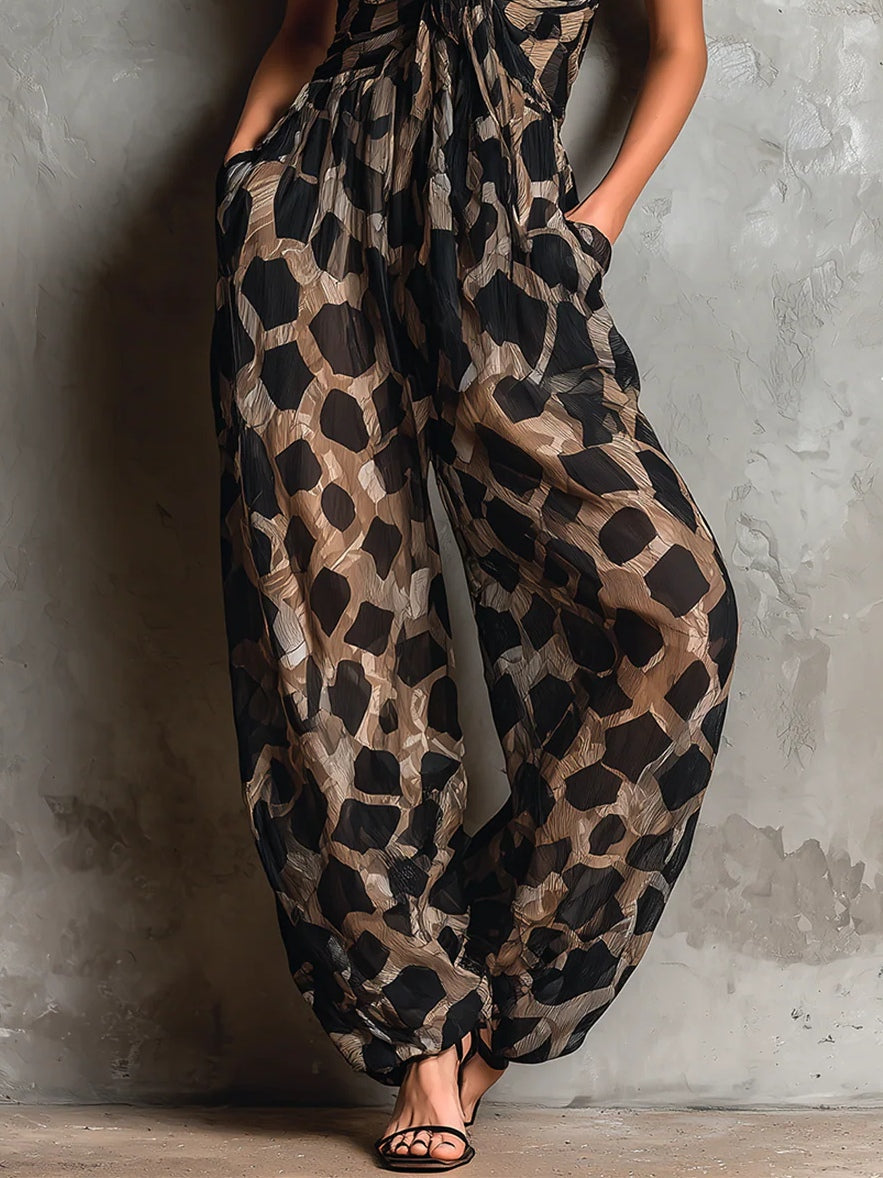 Women’s Leopard Print Jumpsuit