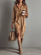 Women’s Modern Relaxed Fit Dress Brown