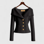 Women’s Elegant Open-Front Cardigan Black