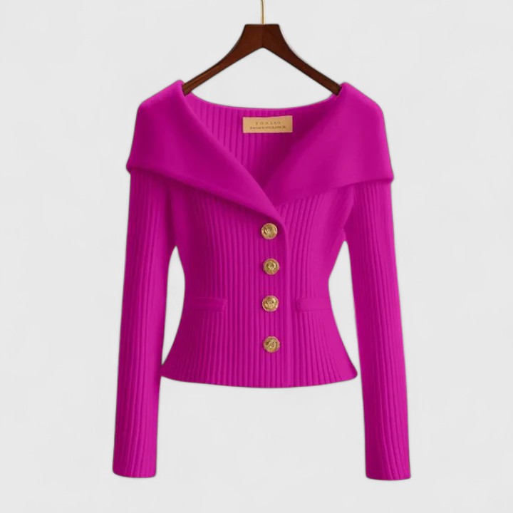 Women’s Elegant Open-Front Cardigan Pink
