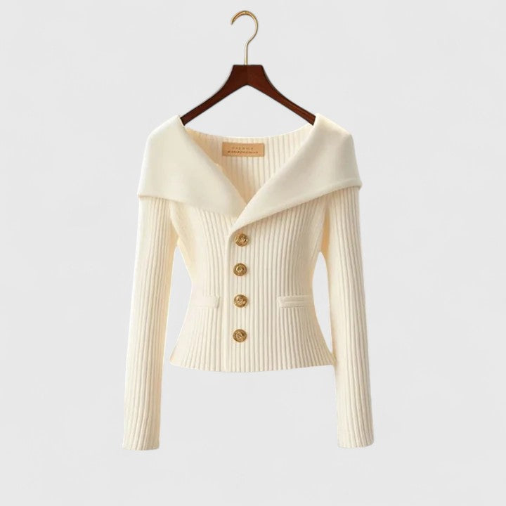 Women’s Elegant Open-Front Cardigan White
