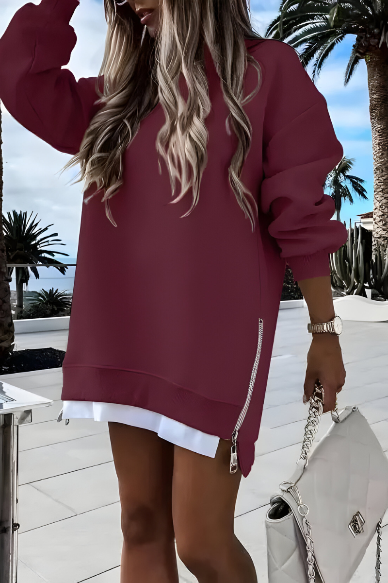 Women’s Oversized Comfort Jumper Red
