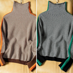 Women’s Stylish Printed Roll-Neck Jumper