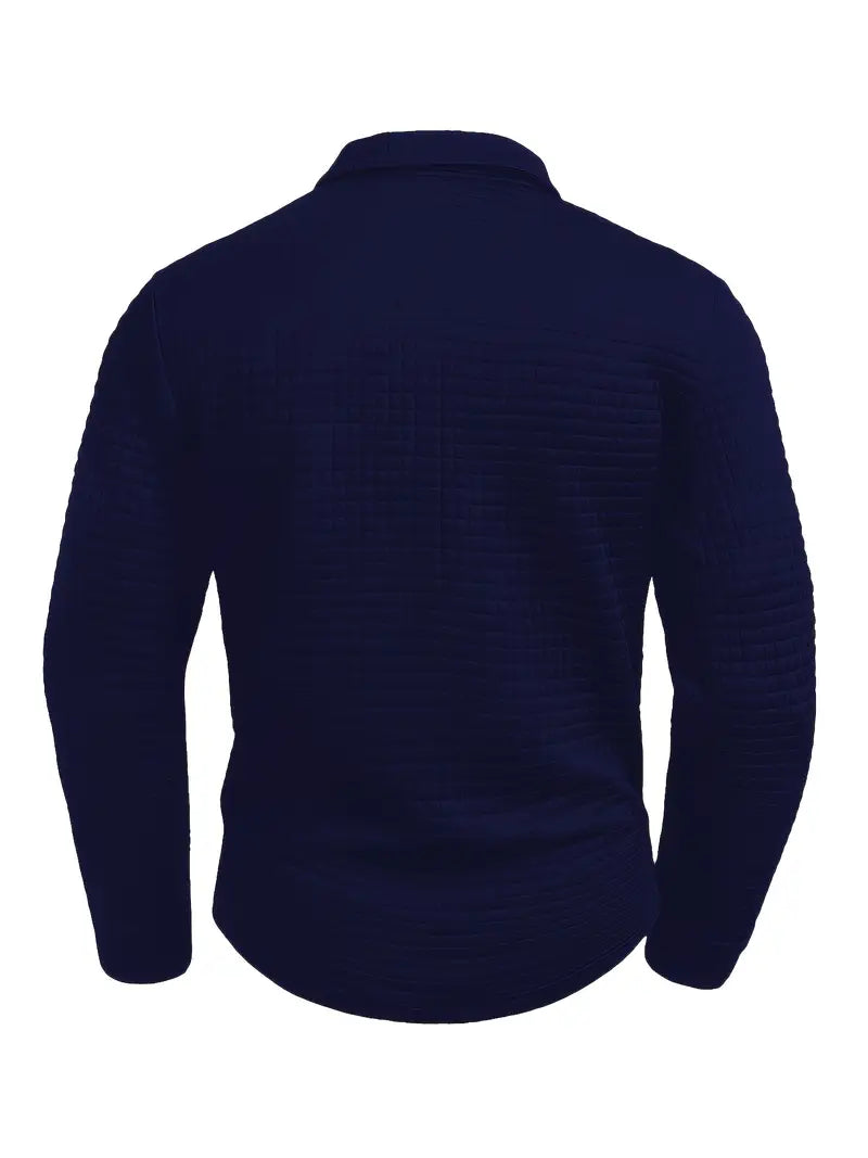Men’s Modern Quilted Casual Jumper