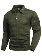 Men’s Modern Quilted Casual Jumper Green