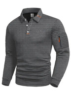 Men’s Modern Quilted Casual Jumper Grey