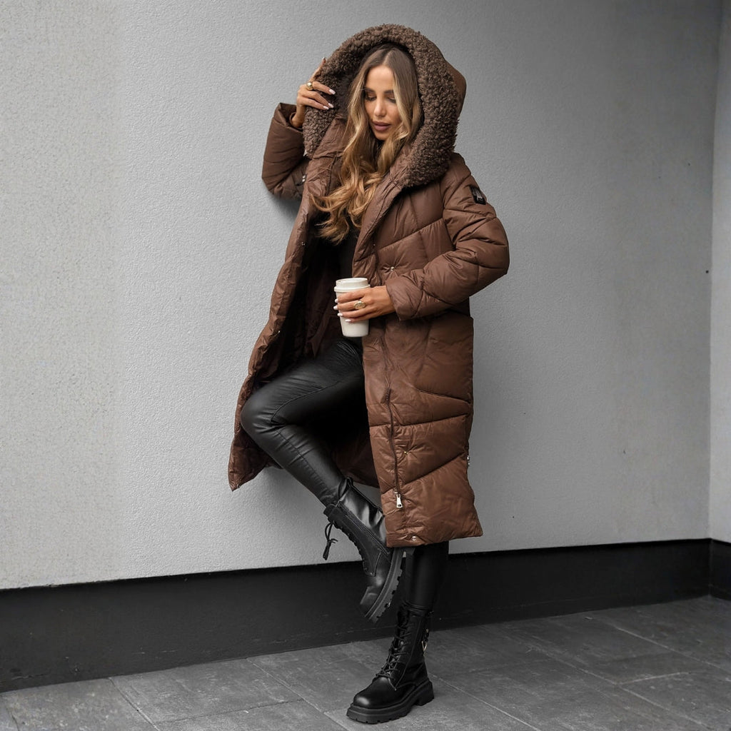 Women’s Warm Quilted Parka Winter Coat