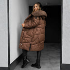Women’s Warm Quilted Parka Winter Coat