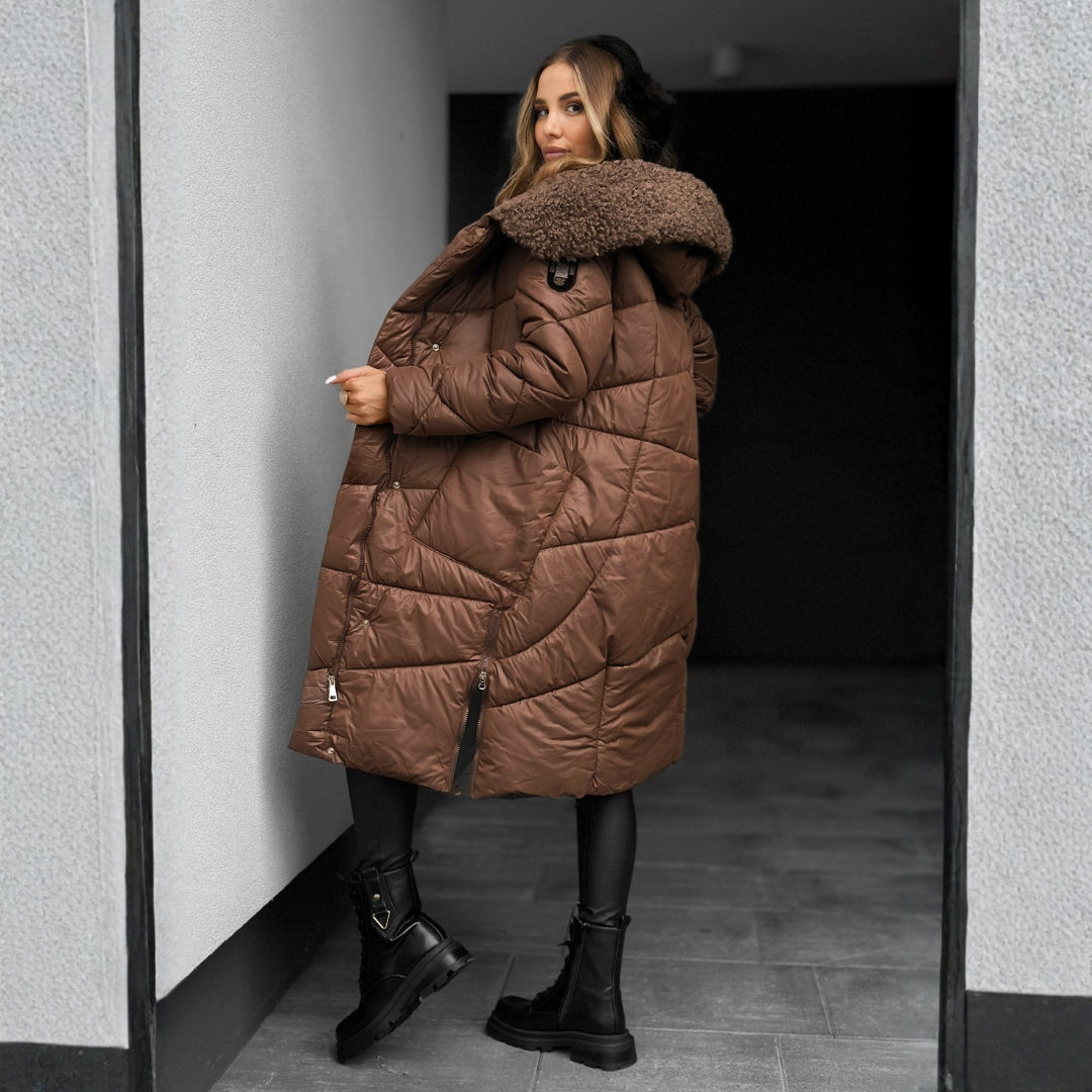 Women’s Warm Quilted Parka Winter Coat