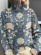 Women’s Comfortable Relaxed Fit Jumper Light Blue