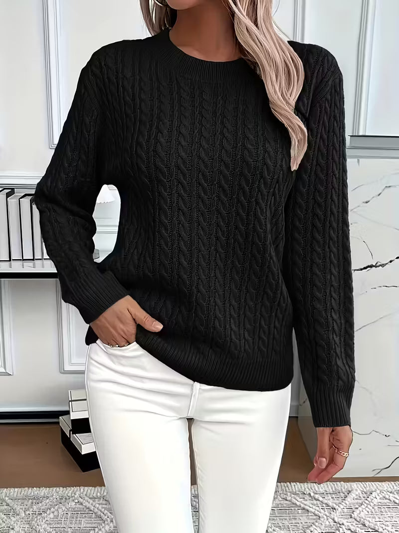 Women’s Comfortable Relaxed Fit Jumper Black