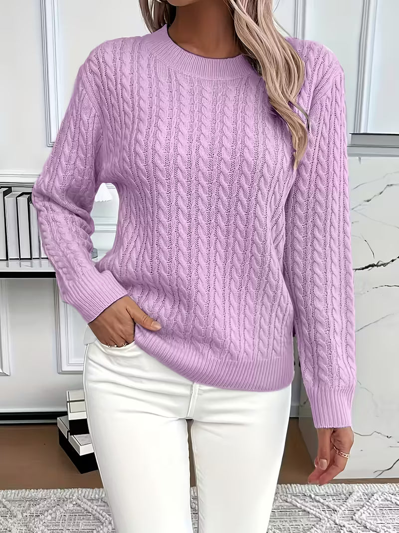 Women’s Comfortable Relaxed Fit Jumper Purple