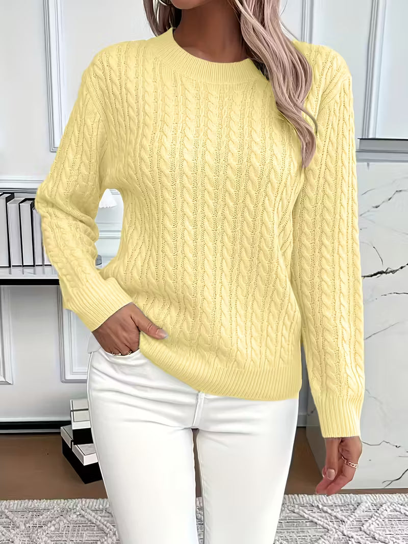 Women’s Comfortable Relaxed Fit Jumper Yellow