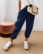 Women’s Casual Relaxed Fit Trousers Navy