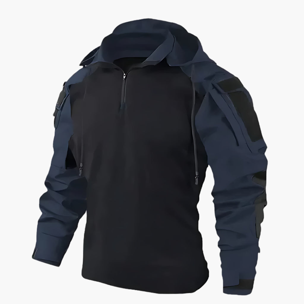 Men’s Outdoor Tactical Jacket with Hood Blue