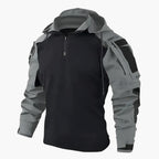 Men’s Outdoor Tactical Jacket with Hood Grey