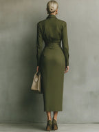Women’s Stylish Tailored Wrap Dress