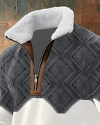 Men’s Comfortable Textured Half-Zip Jumper