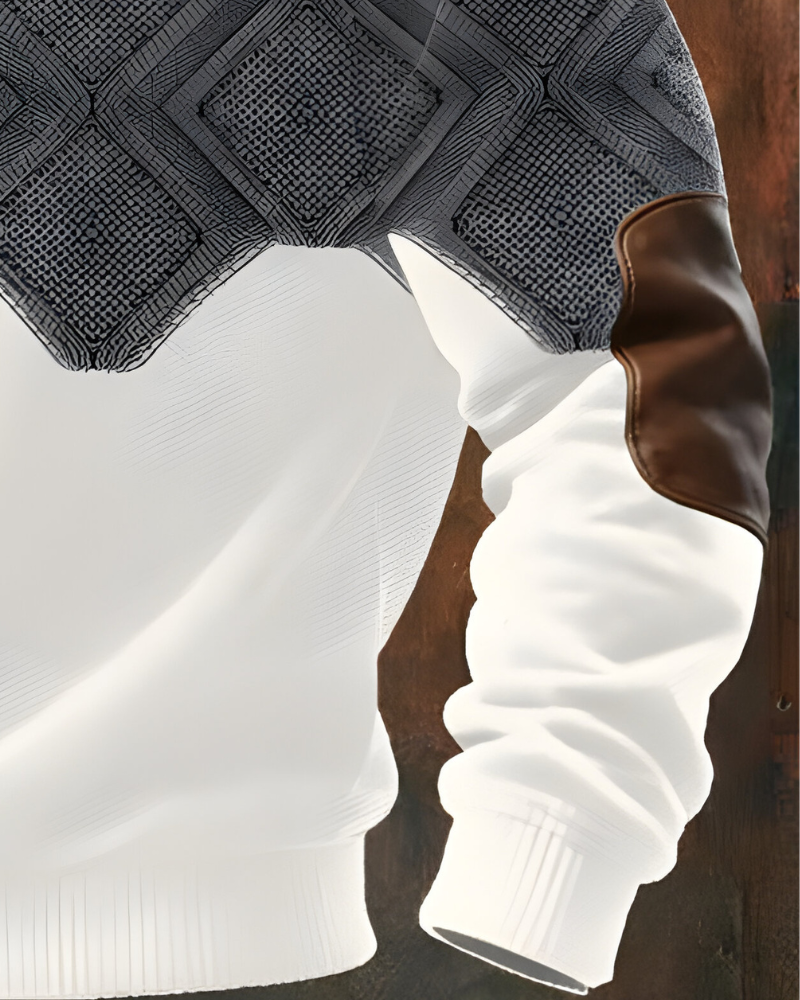 Men’s Comfortable Textured Half-Zip Jumper