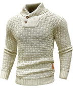 Men’s Warm Textured Knitted Jumper