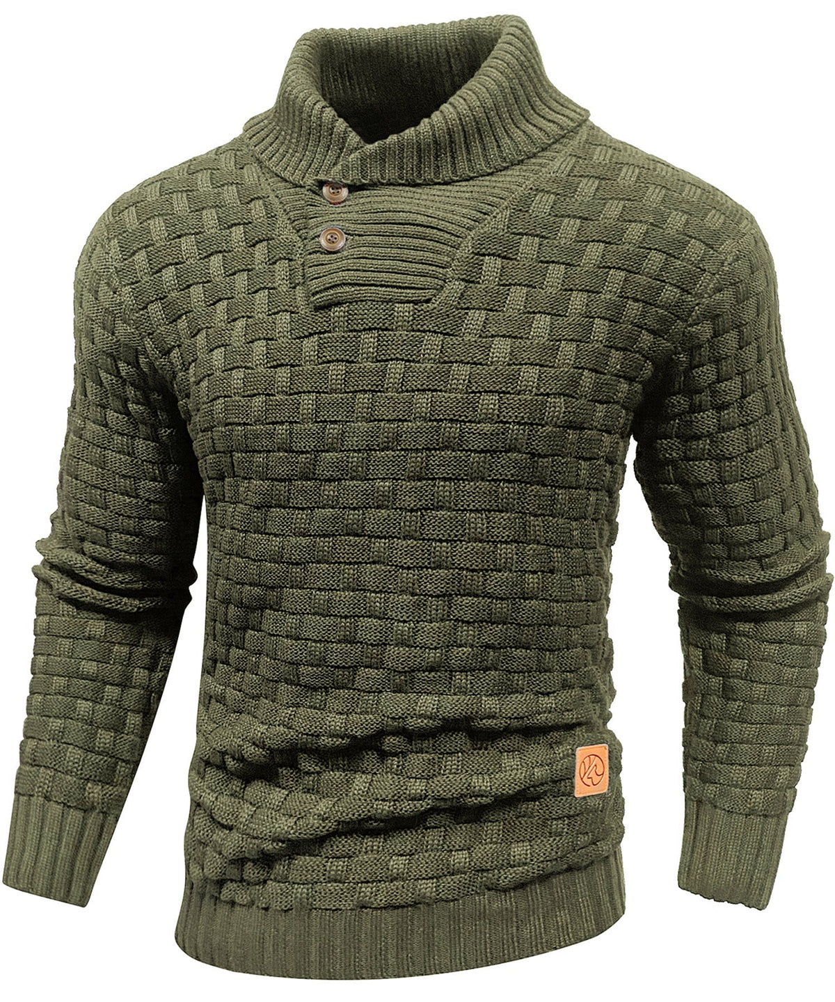 Men’s Warm Textured Knitted Jumper
