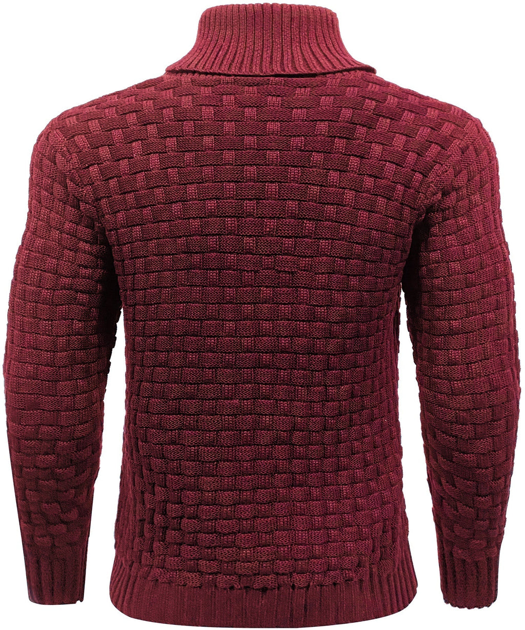 Men’s Warm Textured Knitted Jumper